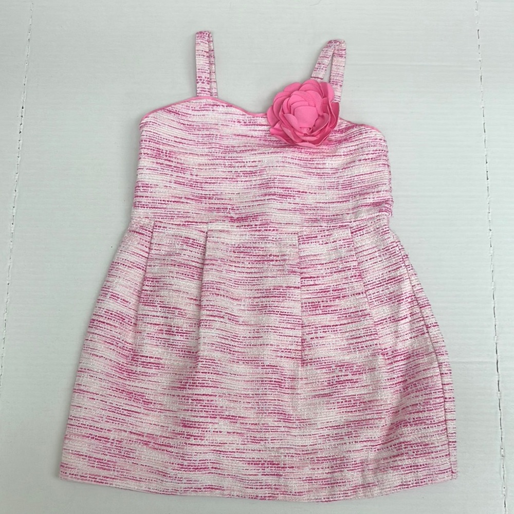 Janie and Jack Pink Sundress with Square Neck and Sleeveless Design. Size 2t.